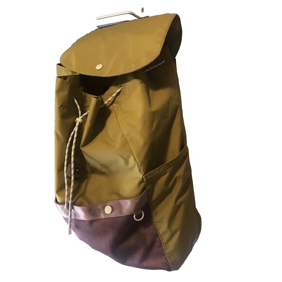 Madewell MWL Small crossbody market bag/backpack, gold with rose mesh pockets - Picture 11 of 12